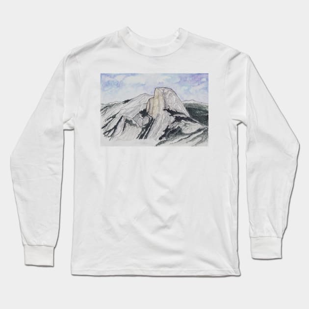 Yosemite Valley Long Sleeve T-Shirt by RedDragon_Watercolors